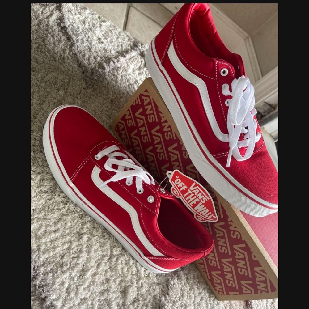 Red vans (NWOT)